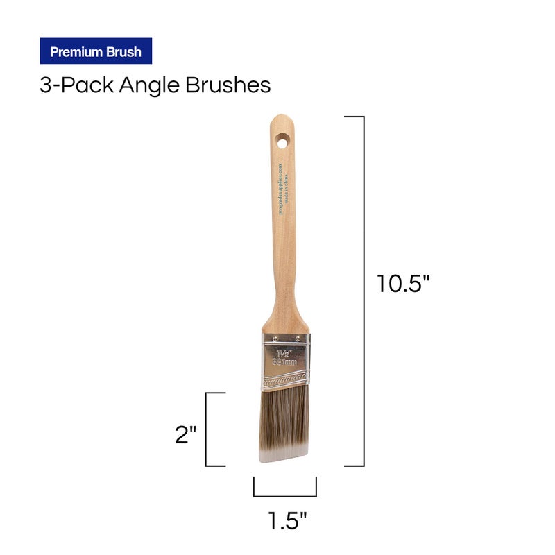 Pro-Grade Pro Grade - Paint Brushes - Paint Brush Set (3 Ea 1.5A SC) - Image 4